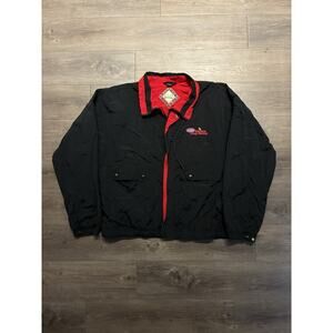 Vintage 90s Winston Cup Series Nascar Drag Racing Windbreaker Jacket Sz L NHRA